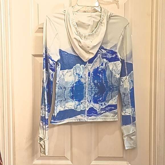 Free People Movement Women's Small Huddle Hoodie Glacier Print - Picture 2 of 2